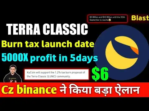 Burn tax date launch � Terra classic ( Lunc ) / Terra Luna news today / Luna coin news today