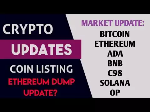🛑 Ethereum Dump Warning! ⚠️ | Bitcoin, ADA, SOLANA, C98, OP, BNB Price Update | Coin Listing