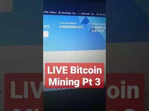 Live Bitcoin Mining Part 3 From a Simple Website�#btcmining #cryptomining #crypto #cryptomoney