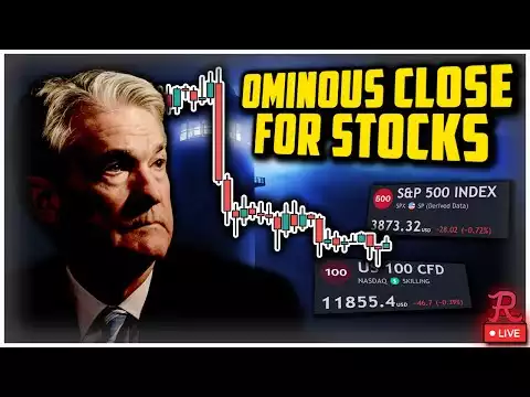 Bitcoin LIVE : Ominous Close For Stocks, Gold. What About Crypto? FDX DOOMED