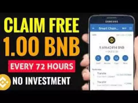 EARN 1 FREE BNB EVERY 72 HOURS | No Investment (Free Binance Coin)