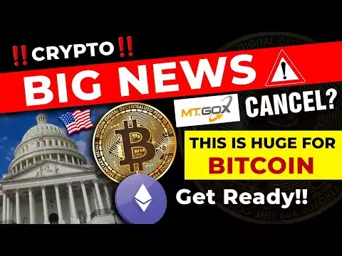 �️Big News for Bitcoin!! | Mt Gox Cancel? | ETH & BTC in Danger | Crypto News Today | Bitcoin Crash