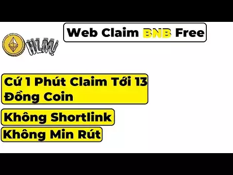 Web Claim BNB Free - Cứ 1 Phút Claim 1 Lần - BNB Coin