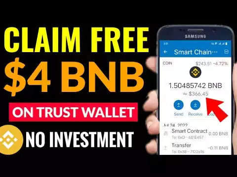 Claim $4 FREE BNB IN TRUST WALLET | No Investment (Free Binance Coin)