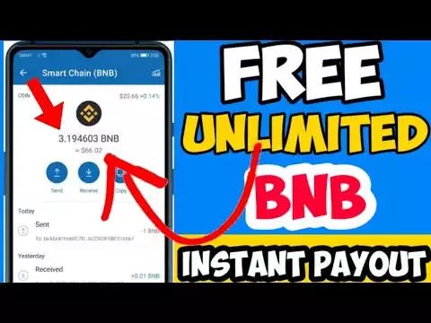 Claim free $1 BNB coin (binance coin) without investment #freecrypto #earnmoneyonline #freebnb