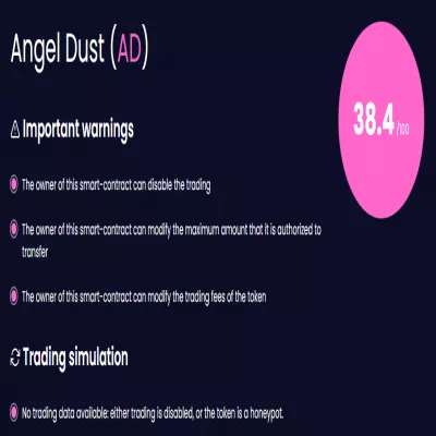 Angel Dust Coin is scam
