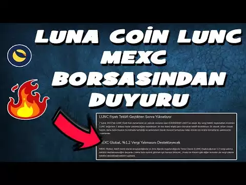 LUNA COİN LUNC MEXC BORSASINDAN DUYURU #luna #lunc #lunacoin #bitcoin #altcoin #cyrpto