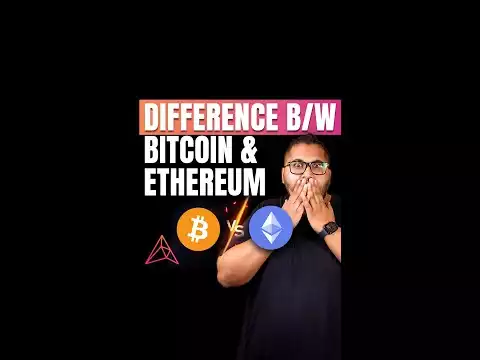 What is the difference between Bitcoin and Ethereum? #crypto #btc #eth
