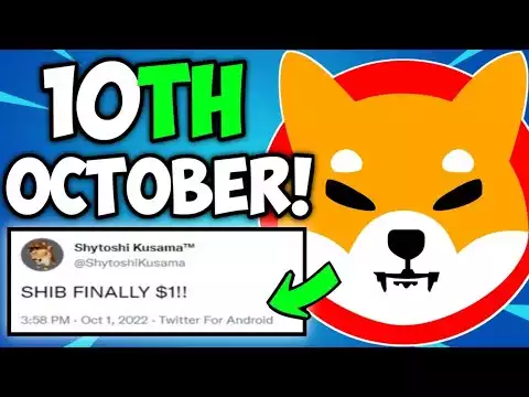 Shiba Inu Coin News Today! Shytoshi Kusama Says That October First Week Is Important For Shiba Inu!!