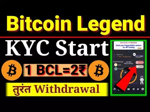 Bitcoin Legend kyc start | withdrawal process update | 1 Bcl 2₹ | Bcl mining new update | Cryptocoin