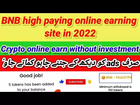 BNB latest faucet site 2022||Earn unlimited bnb coin by watching ads completing task and shortlinks