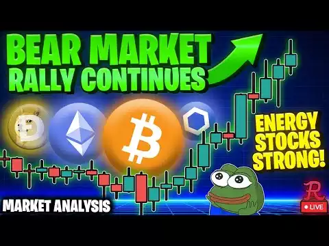 Bitcoin LIVE : Relief Rally Continues, Energy Stocks Up Big!