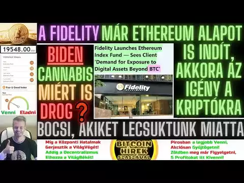 Bitcoin Hírek (1006) - A Fidelity már Ethereum Alapot is indít, akkora az Igény a Kriptókra 🧐