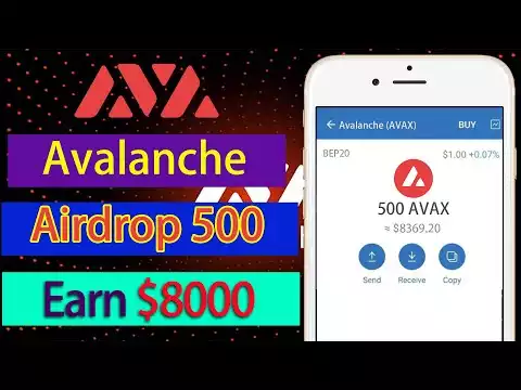 Claim 500 AVAX for free and earn $8000 for free. Airdrop for instant withdrawal, Avalanche Airdrop