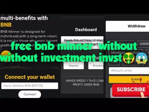 Free BNB Minner ||zero investment create account start mining//Free BNB coin#binance #binancemining