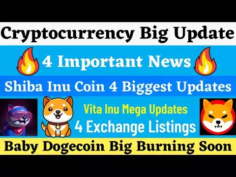 Shiba Inu Coin 4 Biggest News || Baby Dogecoin Updates | �Crypto News Today | Crazy Crypto Family
