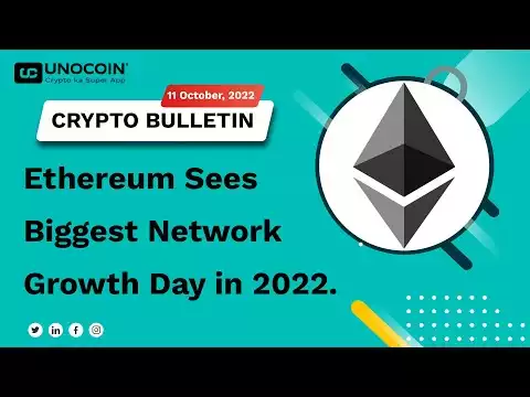 Ethereum sees the biggest network growth day in '22 | @Unocoin - Crypto Ka Super App #Shorts