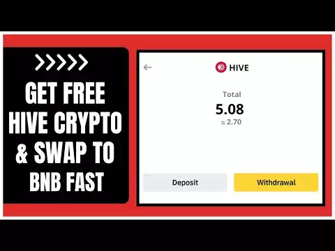 Get Free Hive Crypto & Swap To BNB COIN Easily On Binance! (1 Hive = $0.53)