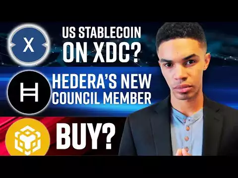 XDC Backed US Stablecoin‼️ Hedera Council Secret Connections & BNB Post  Hack A Buy?