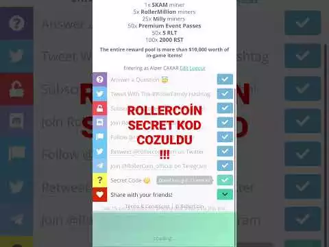 2022 Rollercoin secret code cozuldu#rollercoin #rollercoinnoticias #secret #bitcoin #ethereum