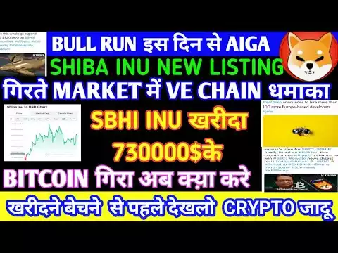 shiba inu से भागों / Bitcoin  कितना गिरेगा   / Vechain धमका /  crypto market में कब bull run aiga