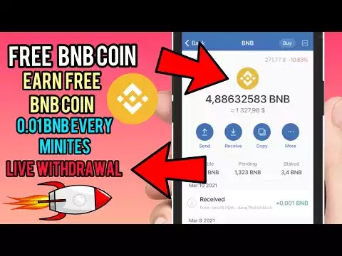 Claim Free Bnb coin every 1 minute in trust wallet | earn 0.001 bnb every minute (no investment)