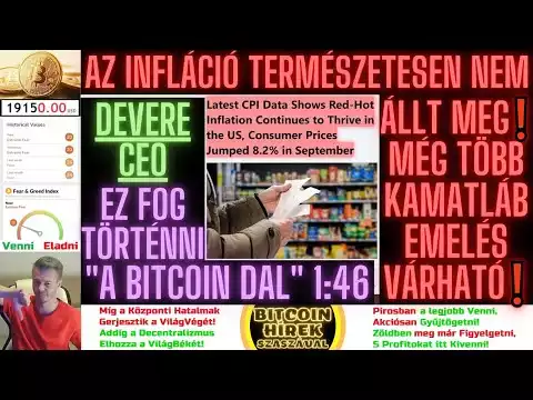 Bitcoin Hírek (1020) - Az Infláció Természetesen Nem Állt Meg� Még Több KamatLáb Emelés Várható�