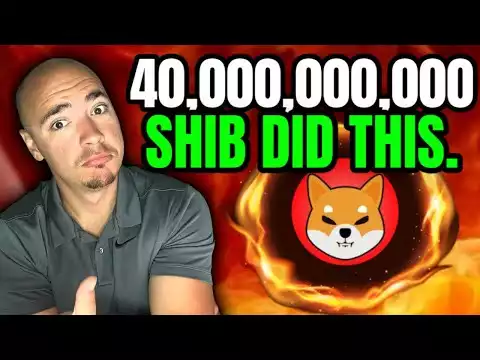 SHIBA INU COIN DID THIS! SHIB 40,000,000,000.