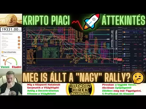 Bitcoin Hírek (1033) - Kripto Piaci Áttekintés - Meg is Állt a "Nagy" Rally? �