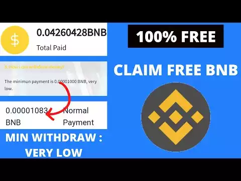 MIN WITHDRAW VERY LOW | CLAIM FREE BINANCE COIN | FAUCET BNB GRATIS LANGSUNG WD FAUCETPAY LEGIT 2022