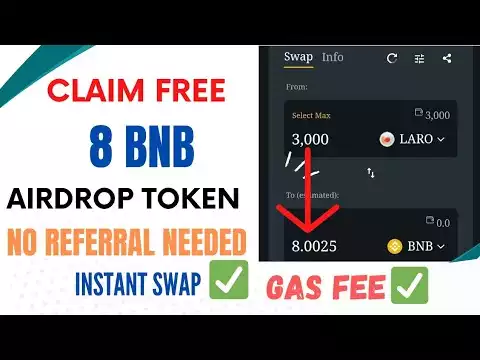 Claim free 3,000 ~ 8 BNB. no investment needed. claim instantly into trustwallet