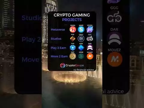 types of crypto gaming projects 📊 #crypto #shorts #bitcoin #ethereum #metaverse #meta