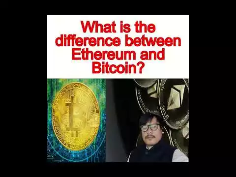 #bitcoin #crypto What is the difference between Ethereum and Bitcoin?#shorts