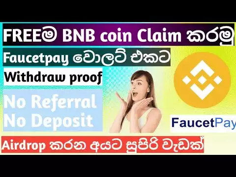 Claim Free BNB coin on Faucetpay account | Withdraw proof | No referral | No deposit