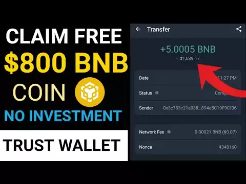 How To Claim Free $800 BNB Coin On Trust Wallet