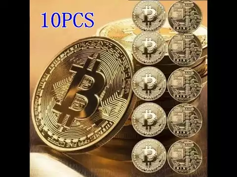 Gold Plated Bitcoin Coin Collectible Art Collection Gift Physical