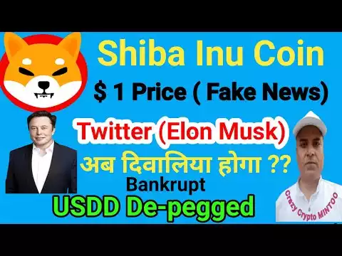 Shiba inu coin Price Update || Twitter News Update || USDD De-pegged || Crazy crypto MINTOO