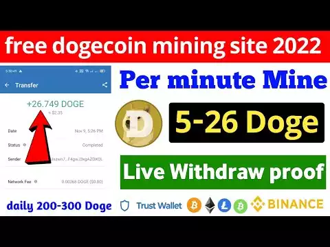 Today New Free!! Dogecoin Mining Site | Mine Free Doge - No Invest | new dogecoin mining site