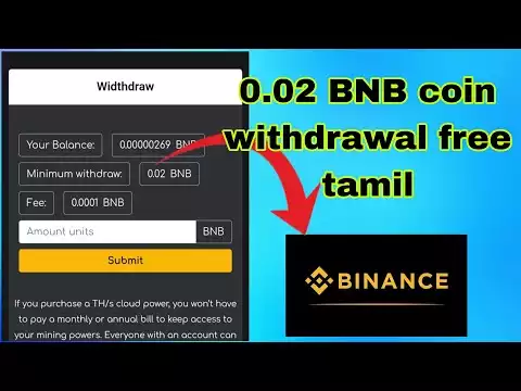 how to mining BNB coin in tamil | bnb coin mining from mobile phone and minimum withdrawal 0.02 bnb