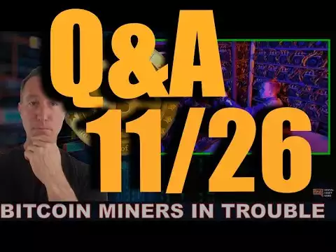 Q&A (AFTER LIVE STREAM) - "BITCOIN MINERS ARE IN TROUBLE. LOAN DEFAULTS, SELL-OFFS & OPPORTUNITY"
