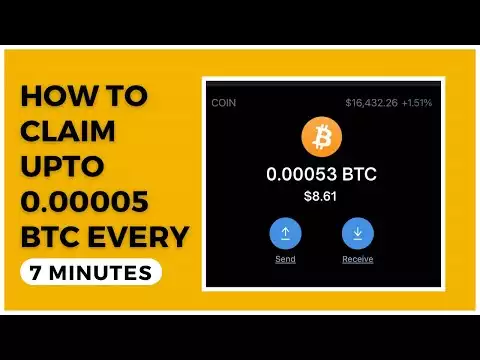 Get Up To 0.00005 Bitcoin (BTC) Every 7 Minutes For Free! (100% Legit)