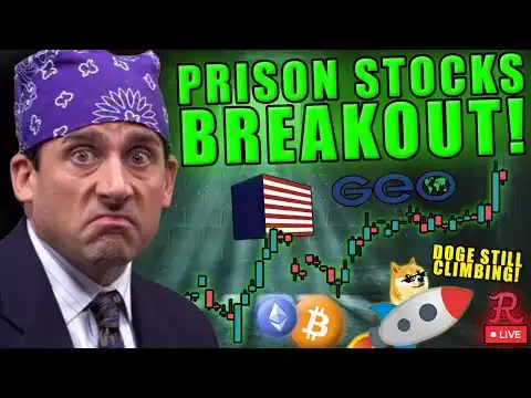 Bitcoin LIVE : DOGE BREAKOUT, PRISON STOCKS BREAKOUT!