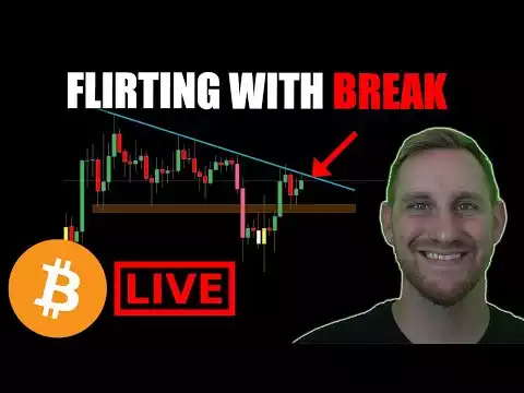 CRYPTO LIVE - BITCOIN & ETH TESTING BREAKOUT