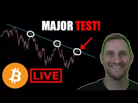 CRYPTO LIVE - BITCOIN CONSOLIDATING, HUGE TEST FOR S&P
