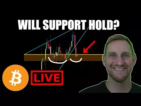 CRYPTO LIVE - BITCOIN CLINGS TO SUPPORT (This Looks Familiar)