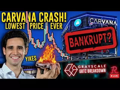 Bitcoin LIVE : GBTC LOWEST CLOSE IN YEARS! CARVNA BANKRUPTCY LOOMING?