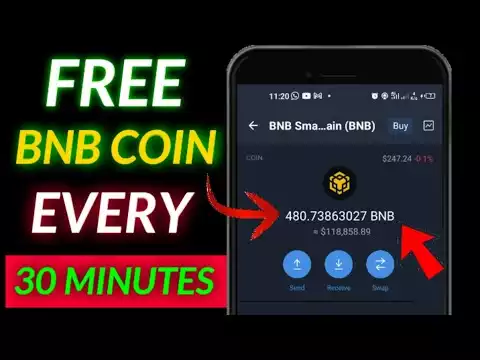 Free 0.02 BNB coin every 30 minutes  (no investment required)