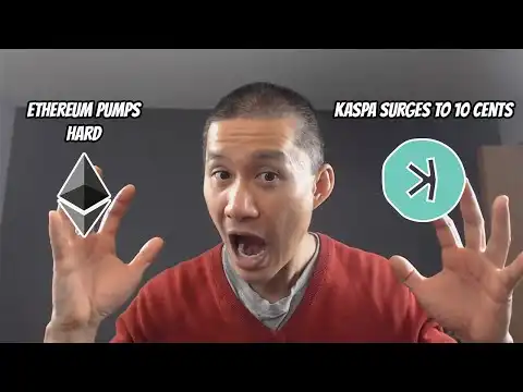 Ethereum Pumps Hard!! Kaspa Hits 10 cents. Solana, Cardano Pump. Another Alt coin rally is coming!