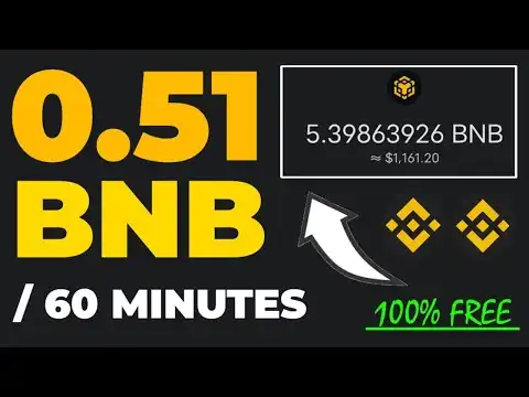 Earn Free 0.51 BNB Every 60 Minutes Without Investment | Free BNB Mining Site