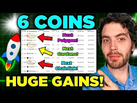Top 6 UNKNOWN Coins ready to FLY! "Like Buying Chainlink at 5?!"